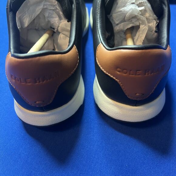 Cole Haan Mens Size 8-W Grandpro Fashion Tennis Sneaker Blk/British Tan C23877 - Picture 7 of 10